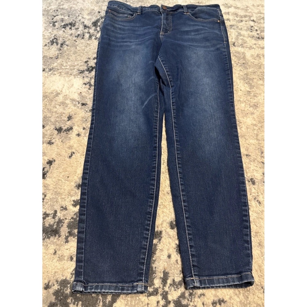 Womens Plus 16 Long 16L Maurices Everflex High Rise Stretch Jeans 5 Pockets Dark